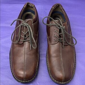 Men’s Dockers Brown Leather Lace-Up Shoes Size 11.5